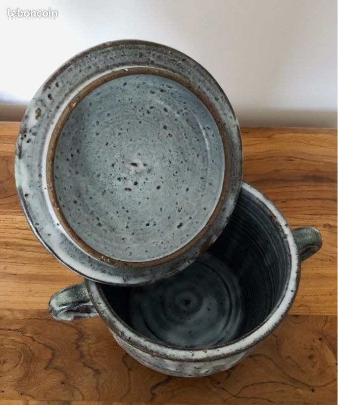 Soupiere / Pot couvert en grés Poterie de la Vallée Noire (image 6)