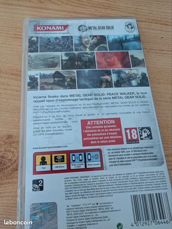 Metal Gear Solid Peacewalker PSP (image 2)