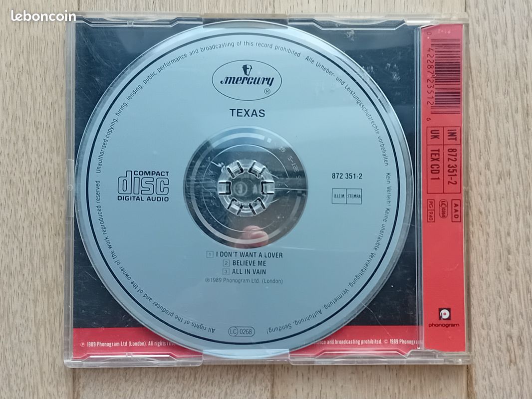 CD Texas I Don’t Want A Lover (image 3)