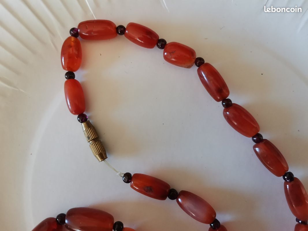 Collier en pierres naturelles (agates) (image 4)
