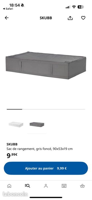 housses de rangement IKEA SKUBB Ameublement