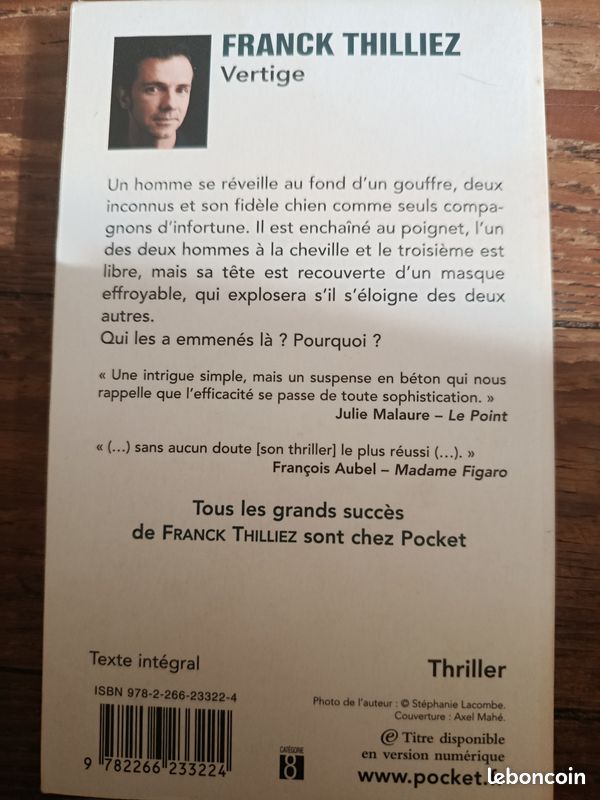 Livres poches thriller Franck Thilliez (image 4)