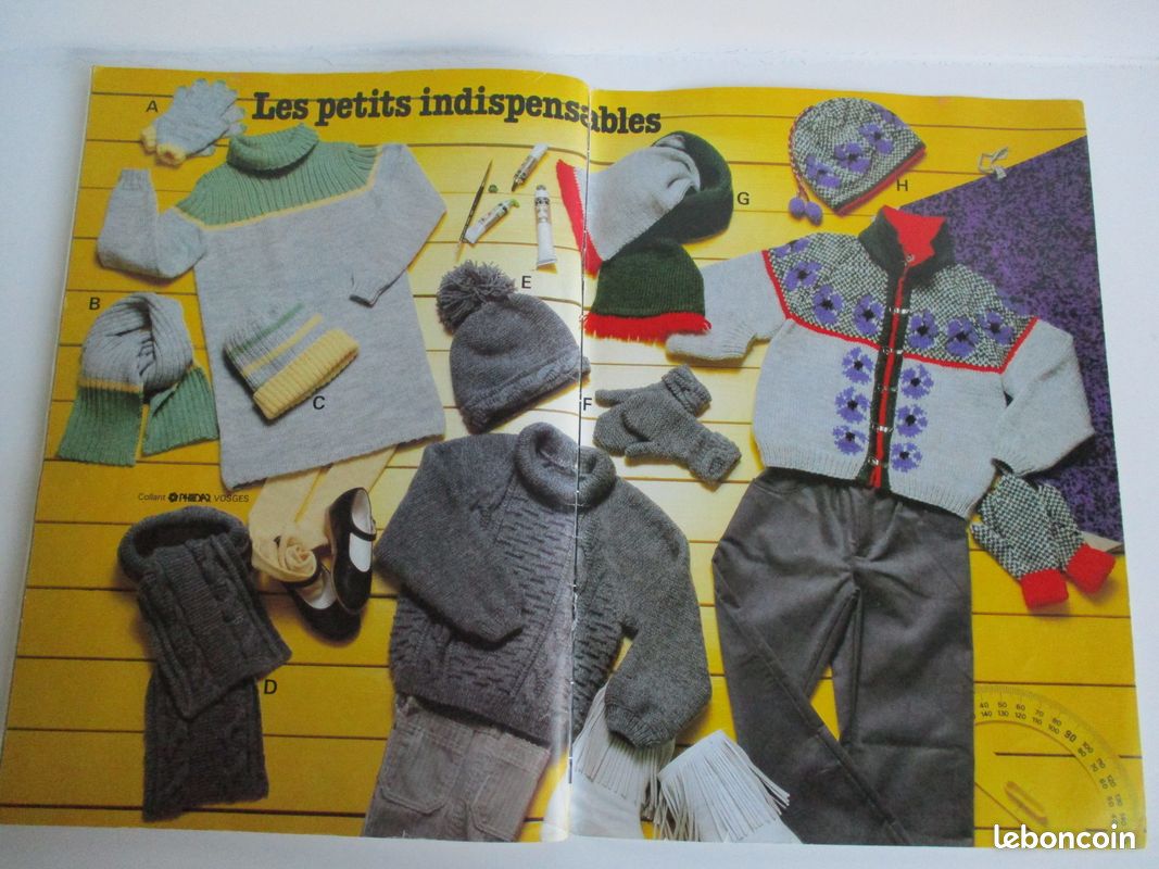 Magazine Phildar N°81 Vintage - Modèles Tricot Sportswear Enfants, Années Styles Rétro