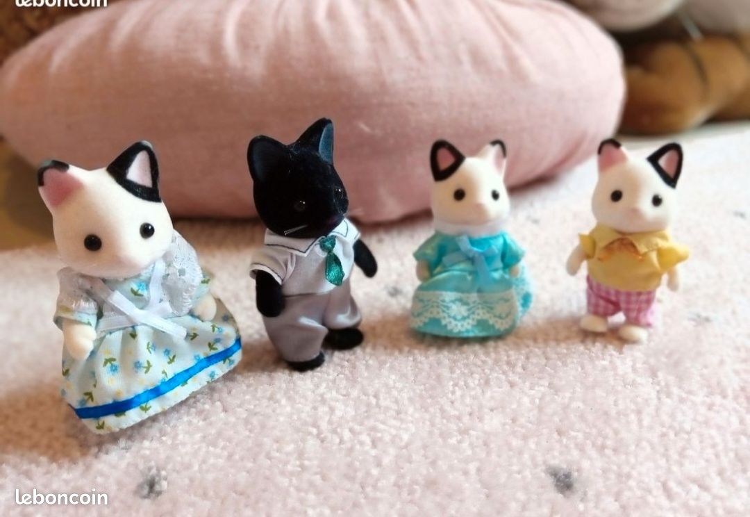 Famille 4 chats bicolores sylvanian (image 2)