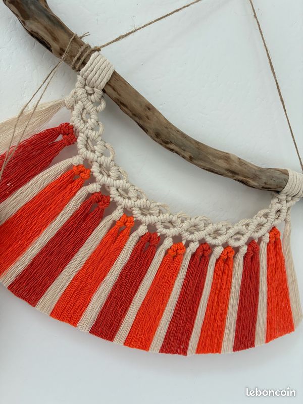 Macramé fait main , bois flotté (image 1)