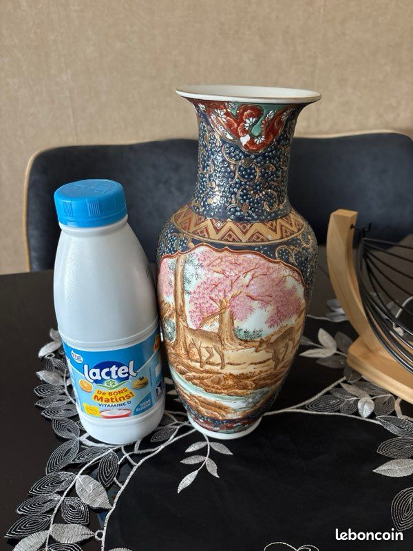 Vase décoratif en porcelaine style asiatique – Très joli décor (image 6)