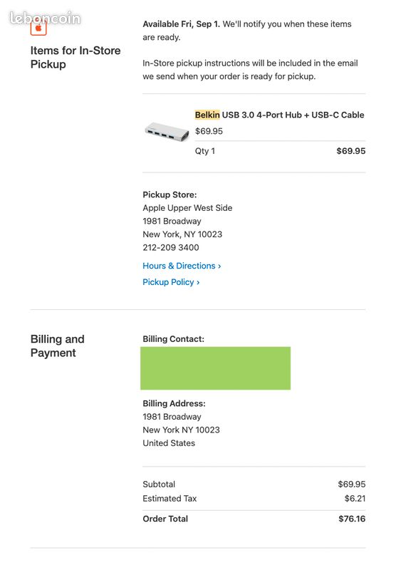 Belkin Hub USB 3.0 à 4 ports avec cable (image 8)
