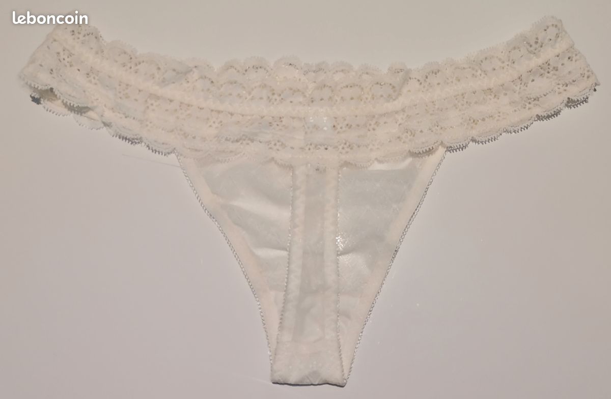 String Dentelle Noir Caprice - Tailles M (FR40/42) Ou XL (FR44/46) - Neuf Avec étiquettes