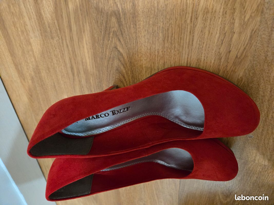 Chaussures à talons hauts rouges Marco Tozzi (image 3)