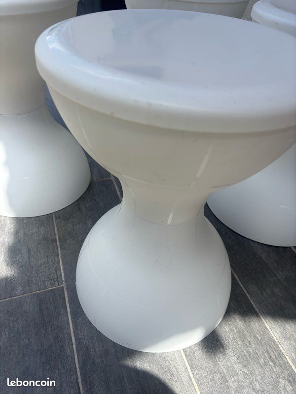 4 tabourets blancs (image 3)