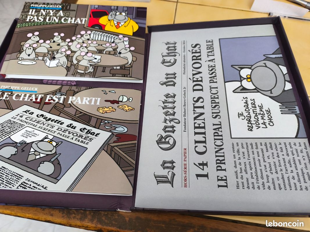 BD coffret Le chat passe à table double livrets 2014 (image 3)