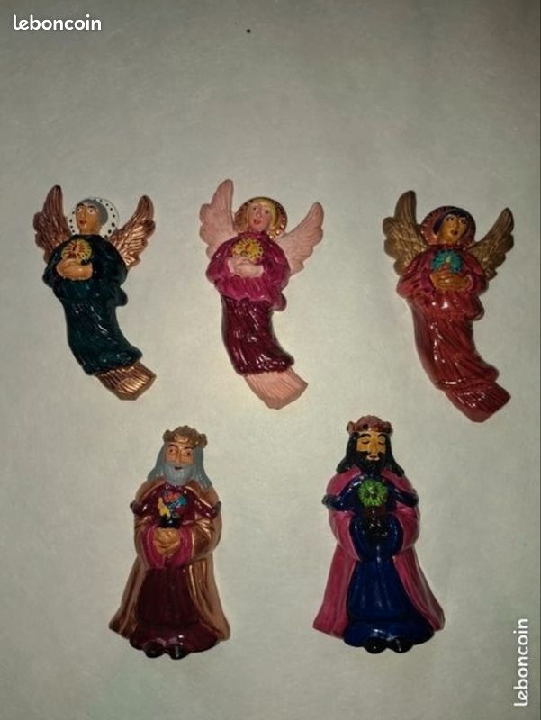 Lots Personnage crèche de Noël plâtre (image 2)