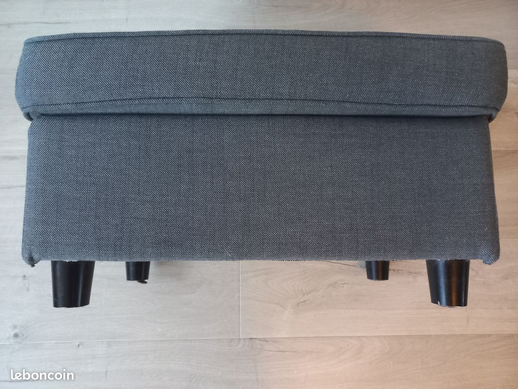 STRANDMON fauteuil avec repose-pieds, Grann/Bomstad brun foncé