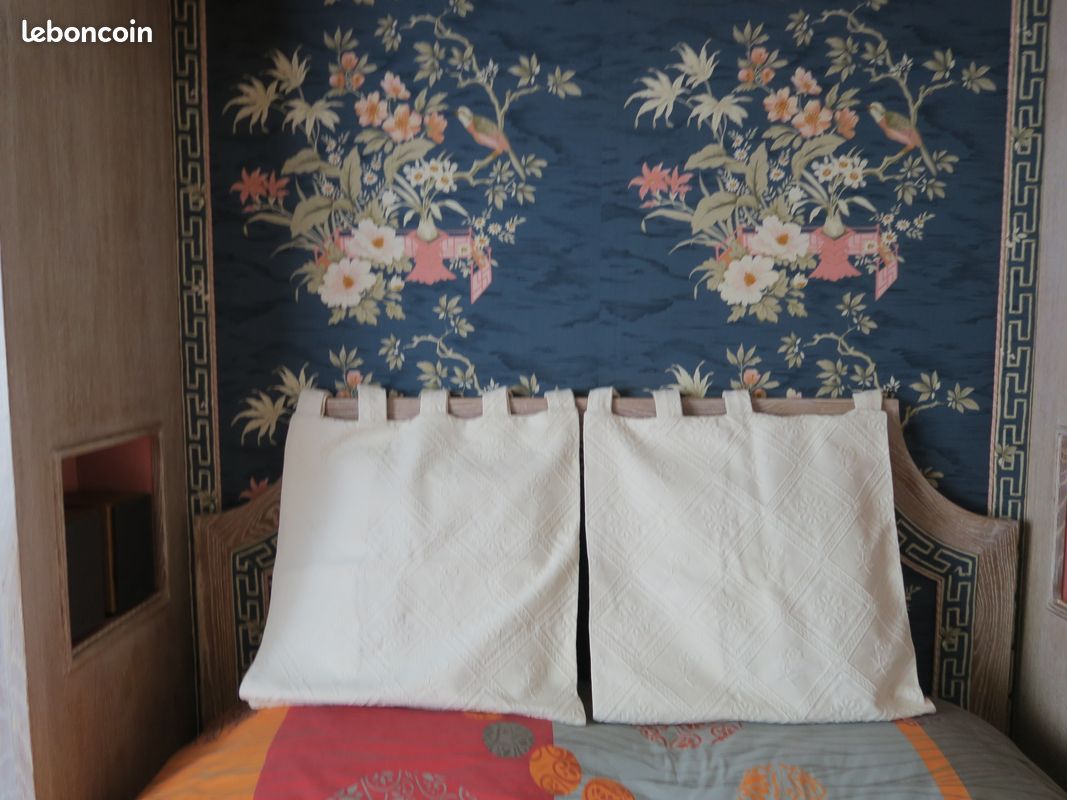 Coussin tete de lit en coton (image 2)