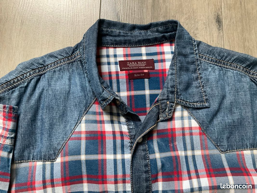 Chemise homme à carreaux Zara (image 6)