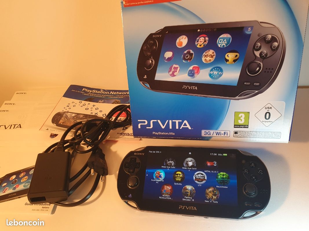 Console PS Vita 2000 (PCH-2000) En Boîte + 5 Jeux - Occasion - Sony
