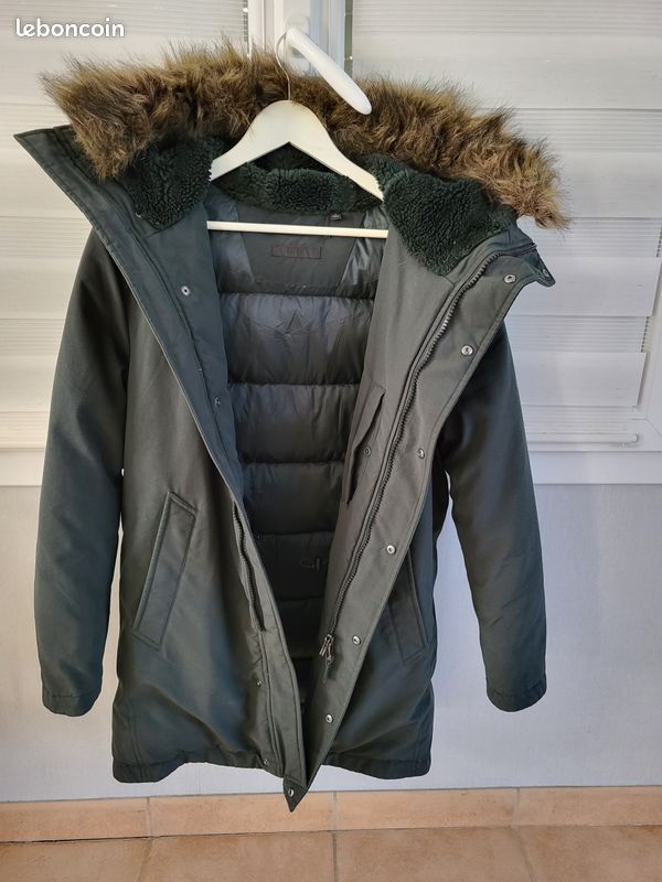 Manteau chaud a capuche uniqlo homme Vêtements