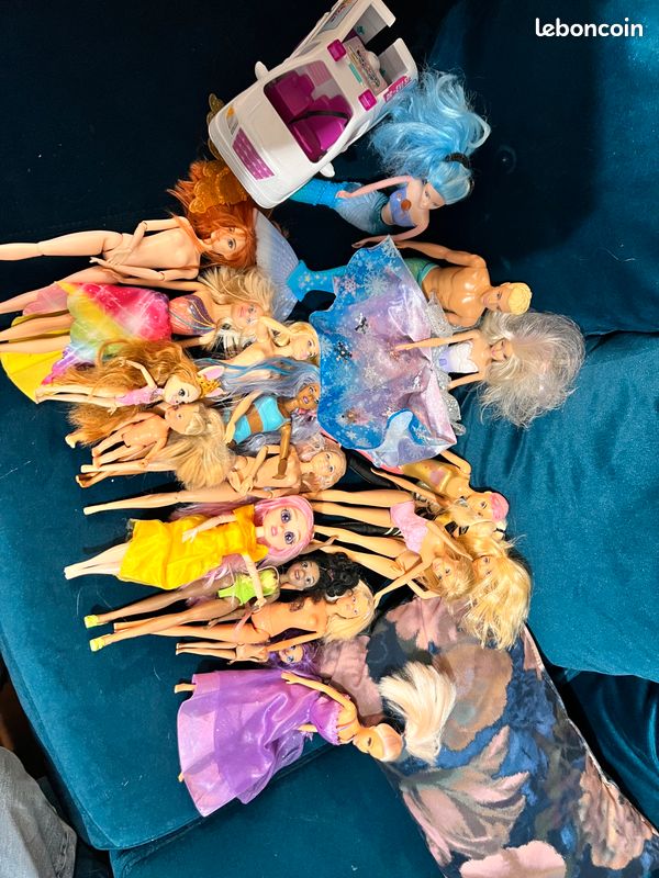 Lot de Barbie + maison (image 1)