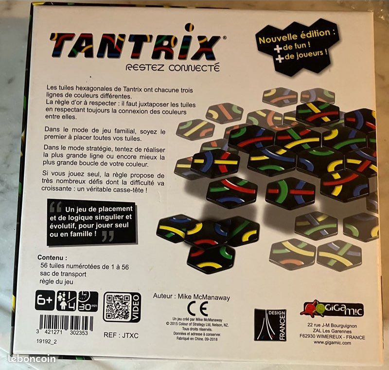 Gigamic Tantrix Strategy - Jeu de stratégie - Rue du Commerce