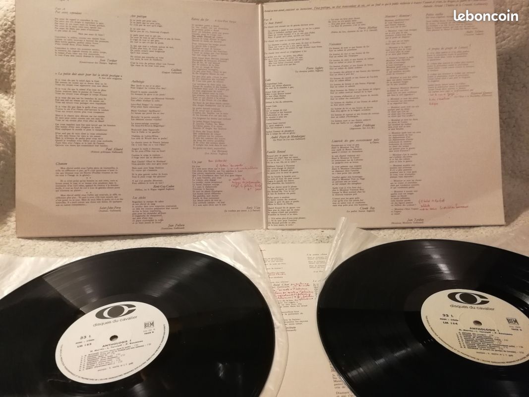 Vinyle - Poésie Française Contemporaine - Anthologie 1 (image 2)