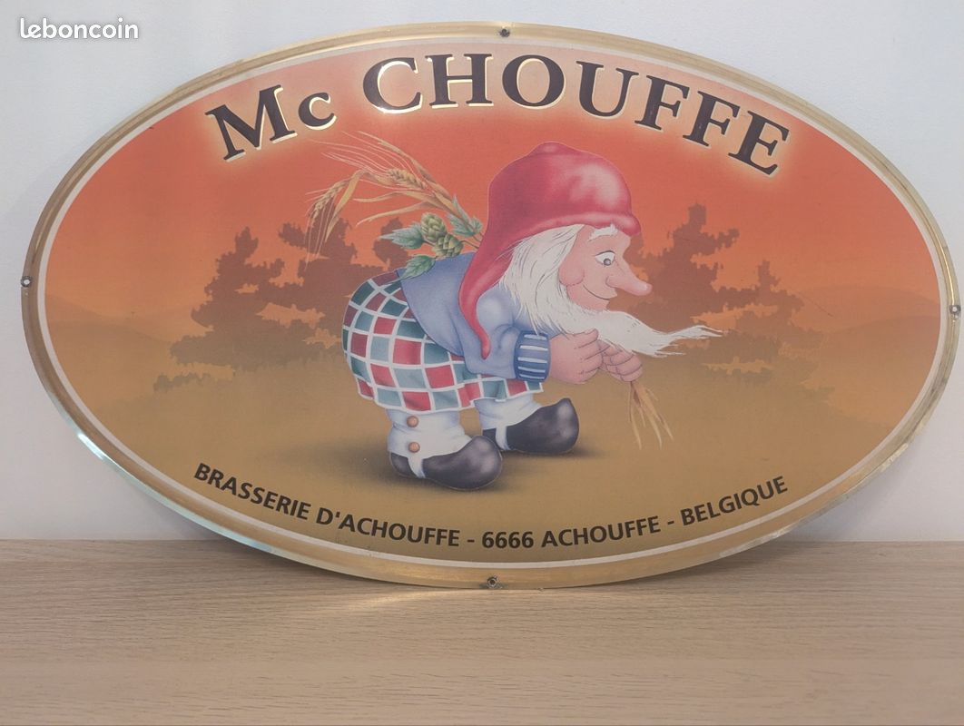 Grande plaque métal Mc Chouffe vintage (image 1)