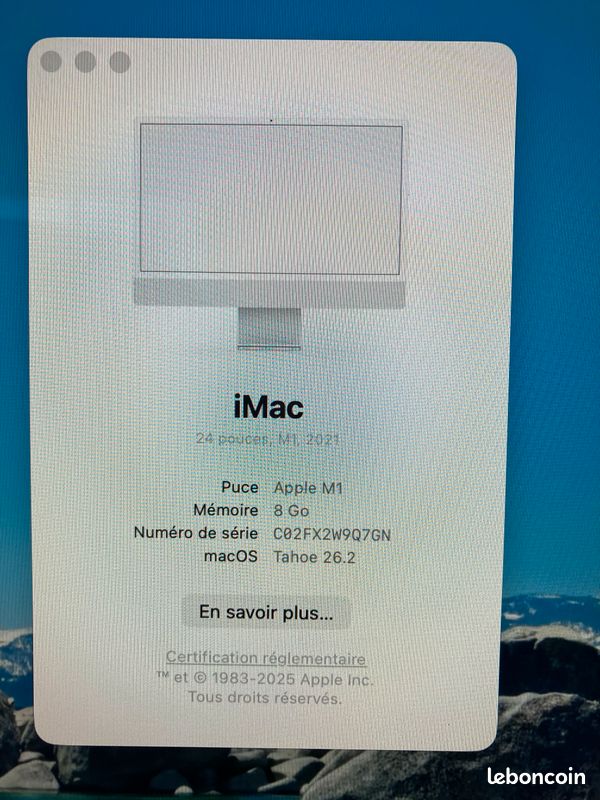 Imac M1 2021 + Hub offert (image 4)