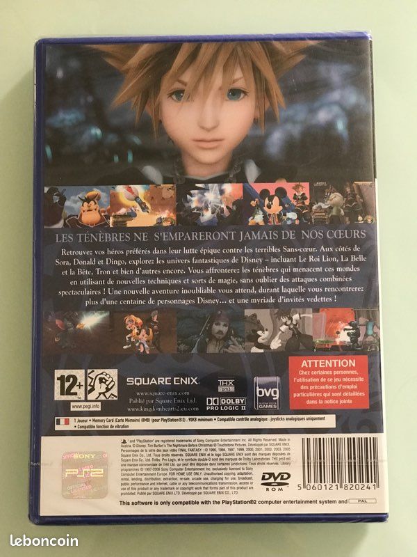 Jeu PlayStation 2 Kingdom Hearts II - Neuf Sous Blister - PAL FR