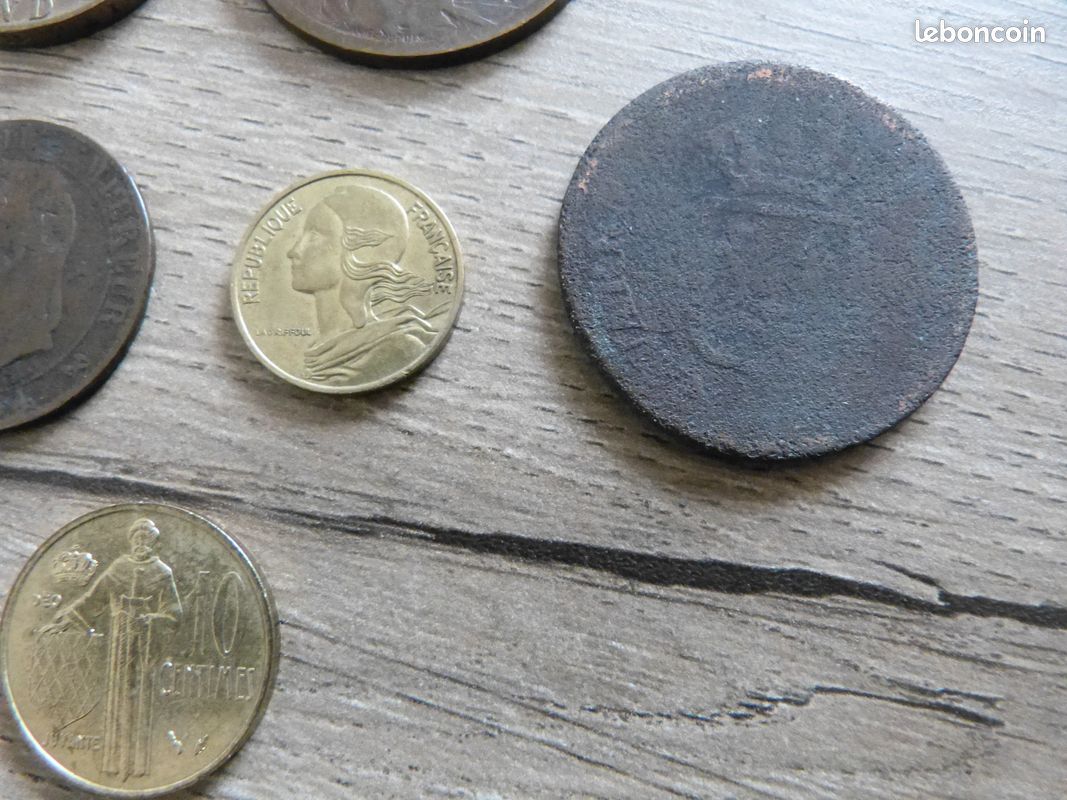 Lot anciennes pièces françaises en franc (image 14)