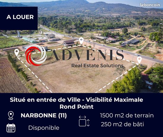 Terrain 1 800 m² Narbonne