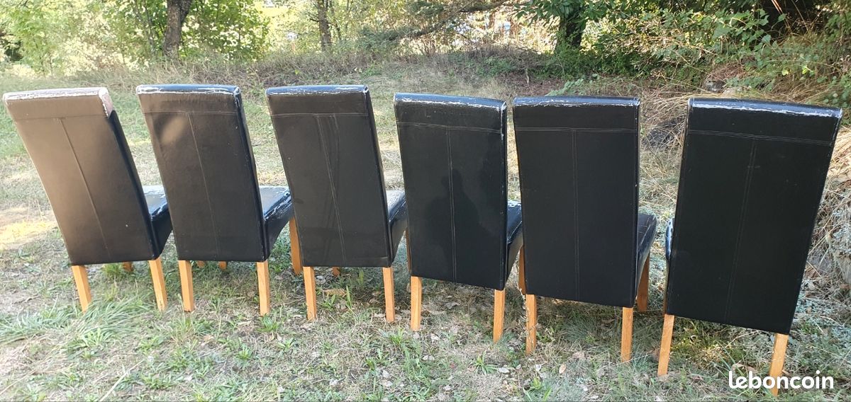6 chaises salle à manger à retaper (image 1)