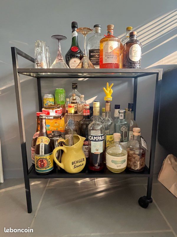 Desserte Console étagère verre multi-usage (image 1)