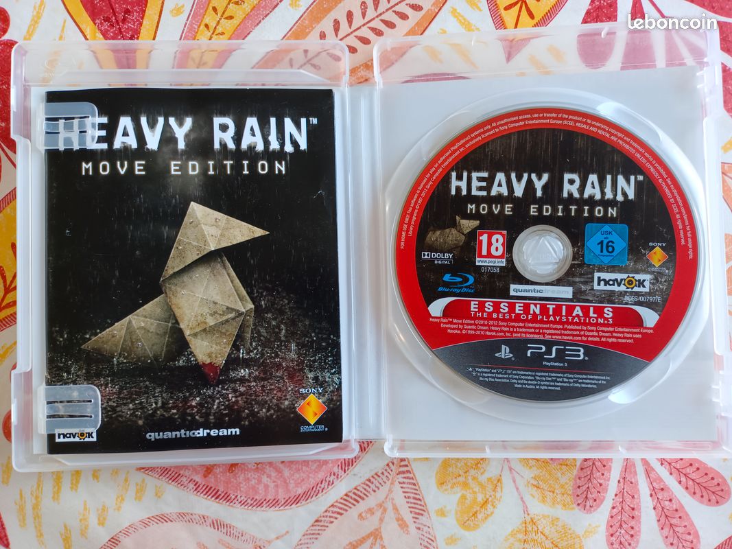 Heavy Rain Edition Collector - PS3 PAL FR - Jeu + Boîte Carton & Manuel