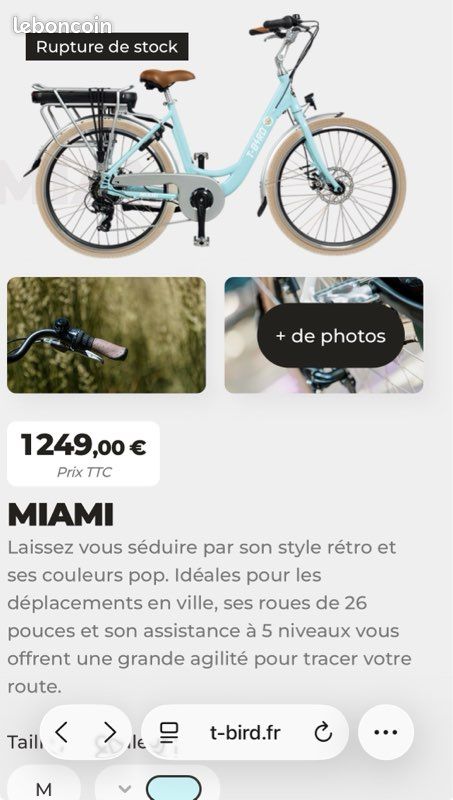 Vélo électrique T BIRD Vélos