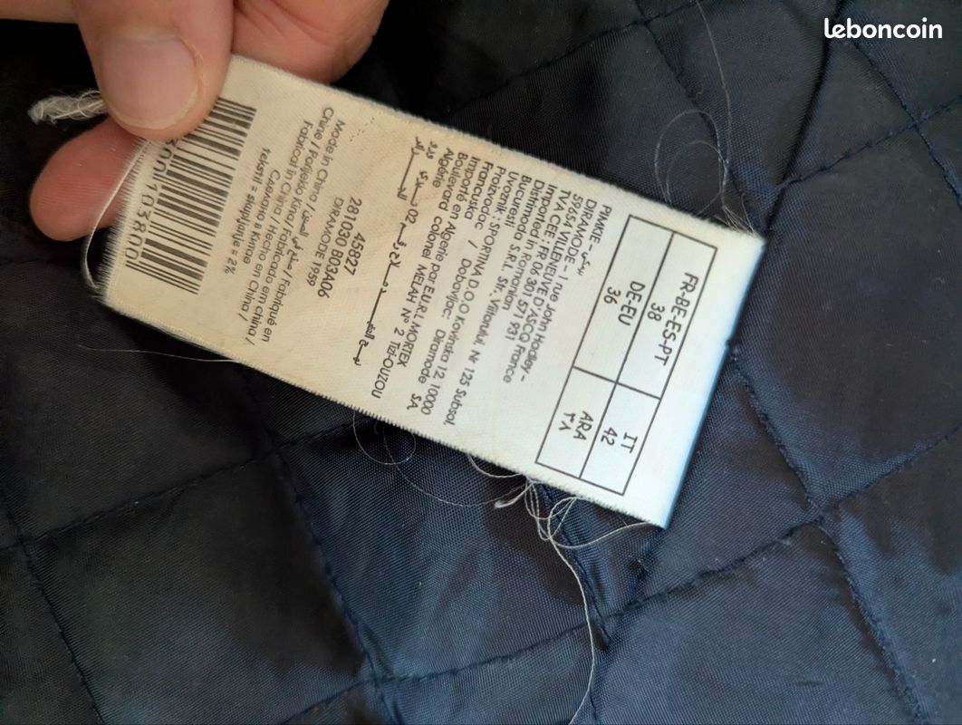 Manteau bleu marine (image 2)