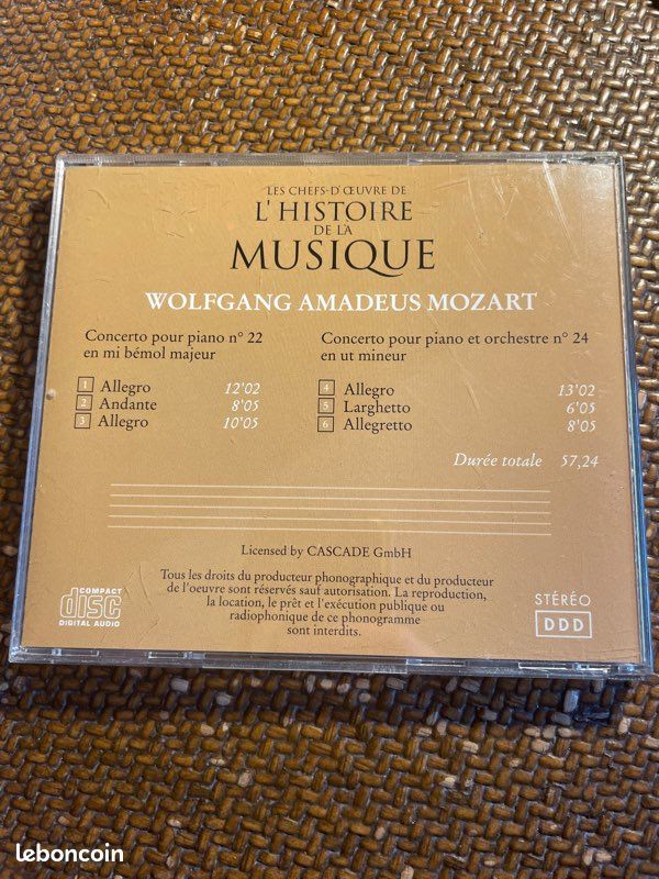 CD Les chefs d’œuvre De l’ histoire de la musique (image 2)