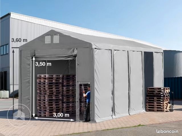 Caravane Tabbert Puccini avec hangar de stockage 5 m x 8 m en pvc (image 10)