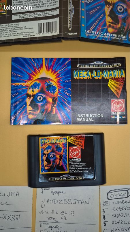 JEU SEGA MEGADRIVE Mega Drive Shaq Fu complet EUR 15,00 - FR