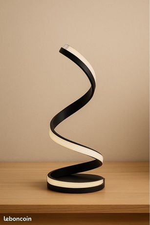 Lot De 2 Lampes De Table LED Spirales Réglables Au Design