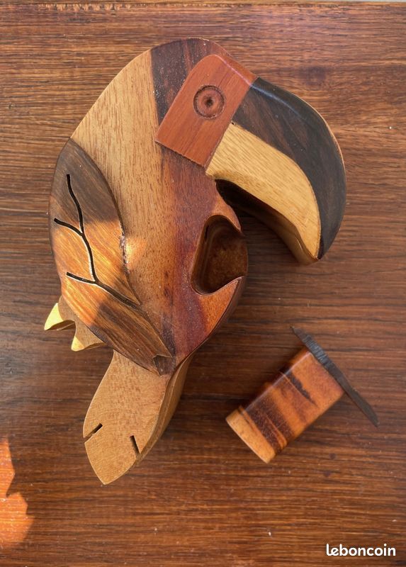 Boîte puzzle de toucan en bois (image 2)
