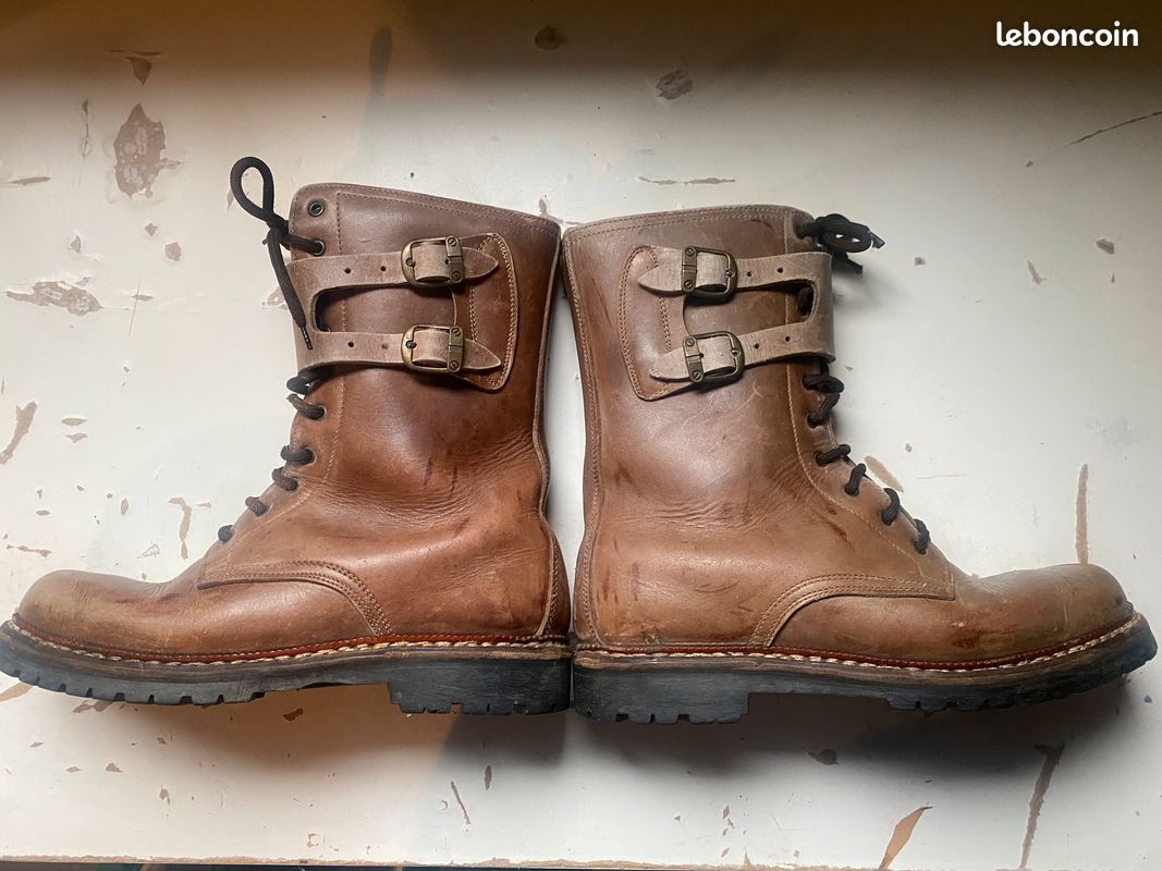 Bottines De Pêche Ranger Vintage – Cuissard En Nylon Fait Main – Taille 9R – Stock Neuf