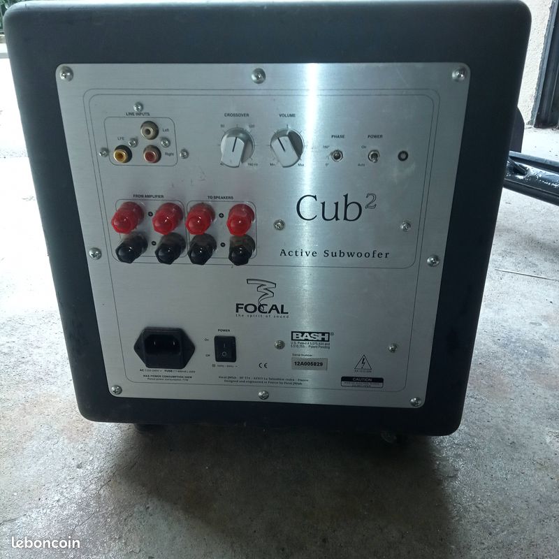 Home cinéma 5.1 focal cub 2, complet ,bon état,vendu avec 4 pieds (image 3)