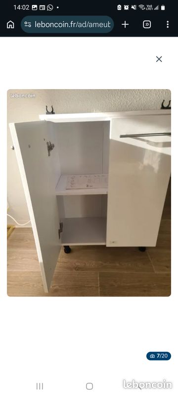 Meuble Sous-Plan De Cuisine 80 Cm – Fame-Line VICCO – Blanc Brillant – Kitchenette Moderne