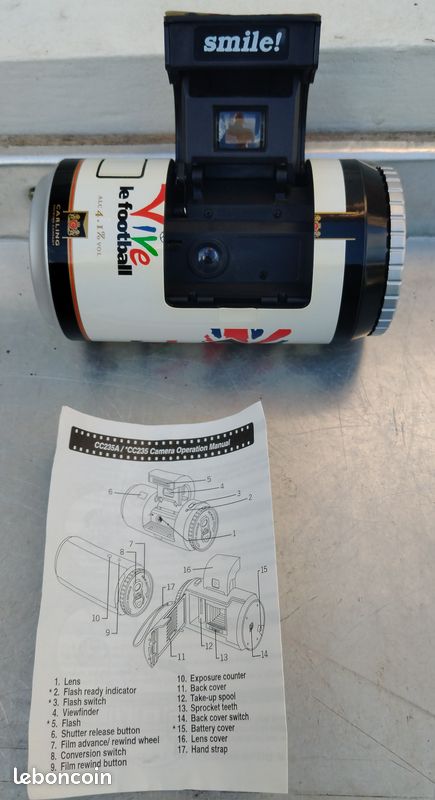appareil photo publicitaire canette 110 can camera PERRIER