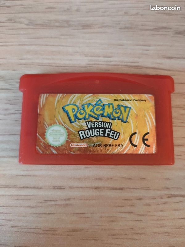 JEU NINTENDO GAME BOY COLOR - POKÉMON VERSION ROUGE - PILE NON TESTÉE
