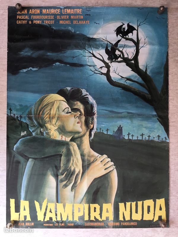 Poster Cinéma Haute Qualité 'La Vampire Nue' (Rzzi) - Format 40x60 Cm - Décoration Murale
