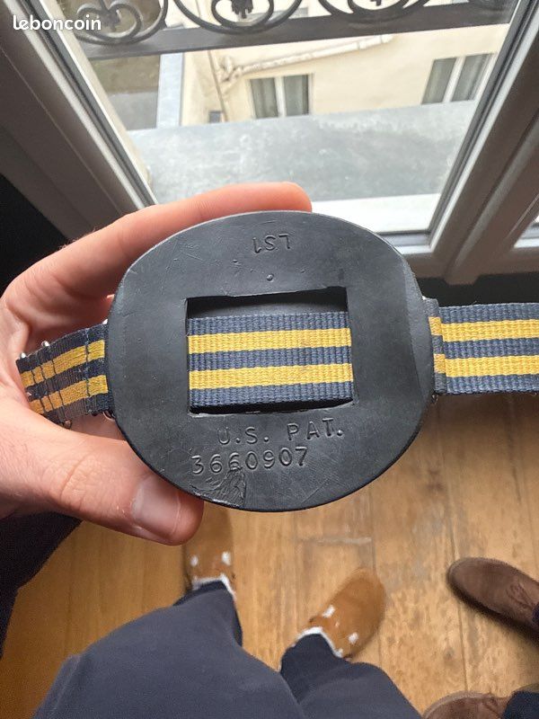 Mxzzand boussole d'extérieur Bracelet de Montre en Caoutchouc