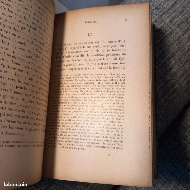 Livre ancien- LES CONTEURS FLORENTINS DU MOYEN ÂGE- 1909 - GEBHART (image 7)