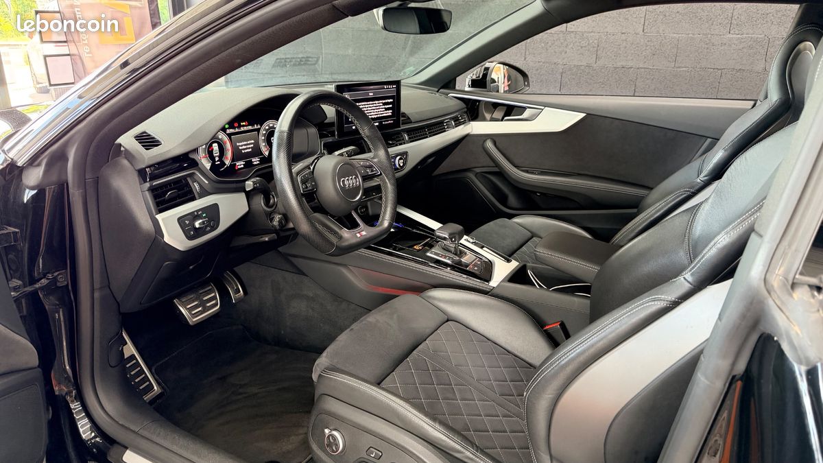 AUDI A5 COUPE 2.0 40 TFSI 205 HYBRID MHEV S-LINE BVA-APPLE CAR PLAY-GARANTIE 6 MOIs (image 5)