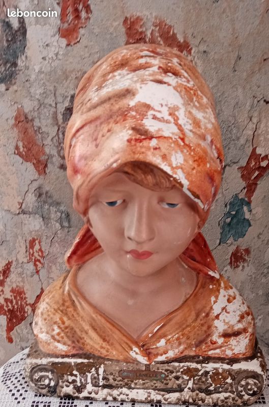 Ancien buste plâtre (image 3)