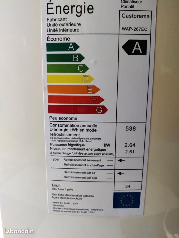 Climatiseur portatif castorama wap-267 EC (image 4)